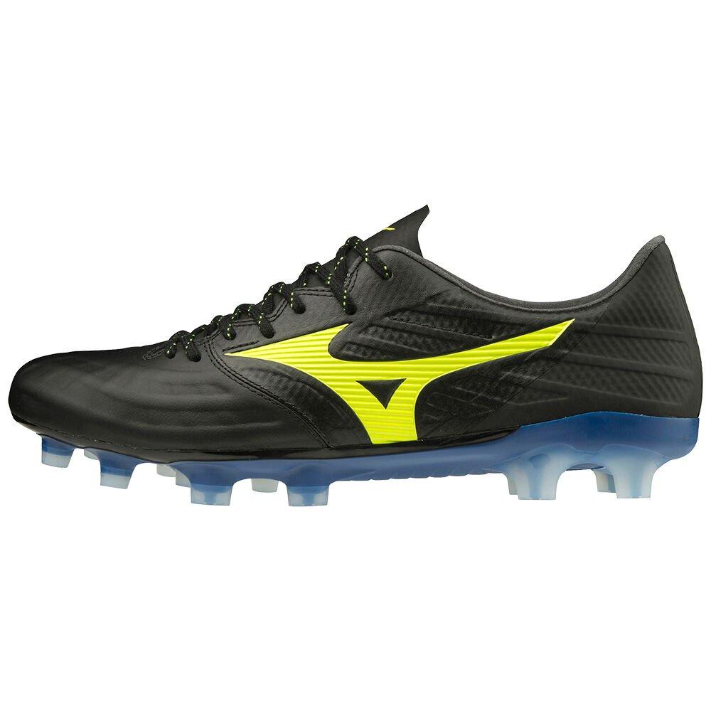 Mizuno Men's Soccer Cleats Rebula 3 Elite Black/Yellow - KVNIWRD-75